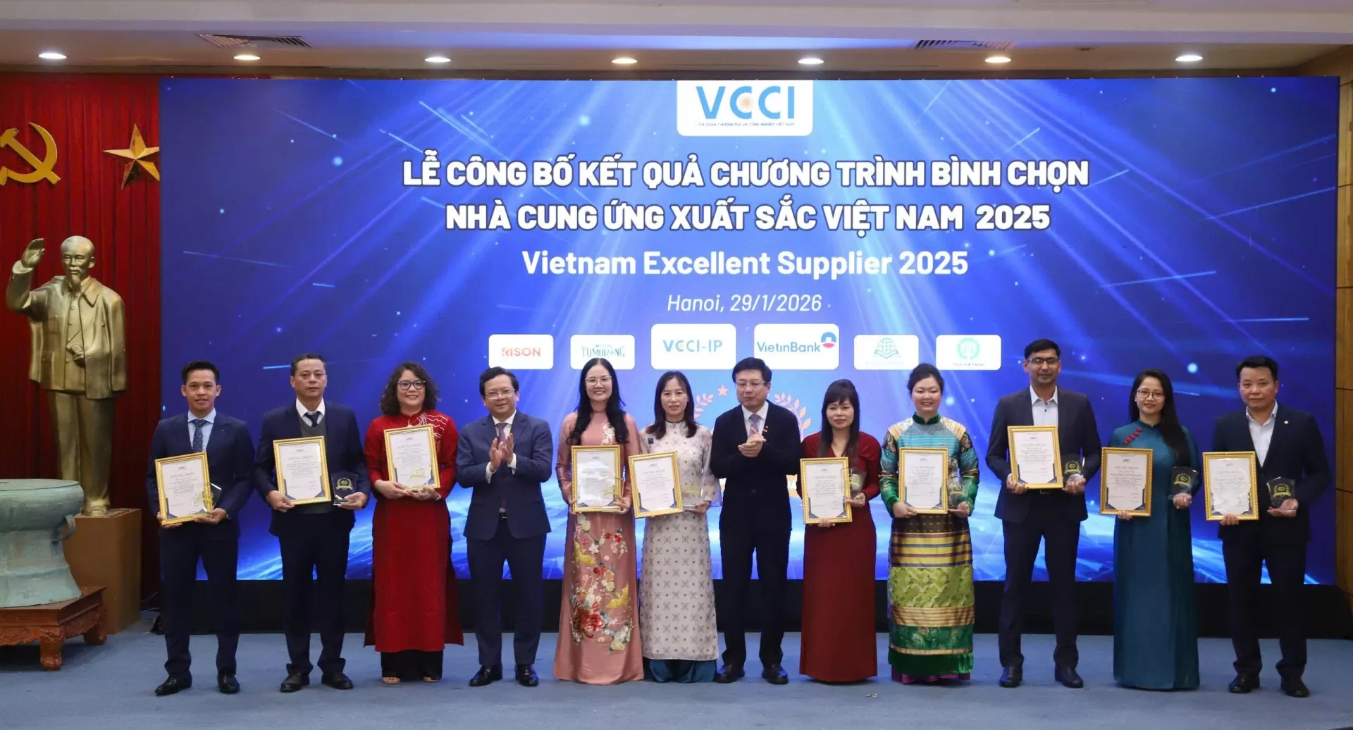 Công ty TDH Việt Nam tự hào Top nhà cung ứng xuất sắc nhất Việt Nam năm 2025